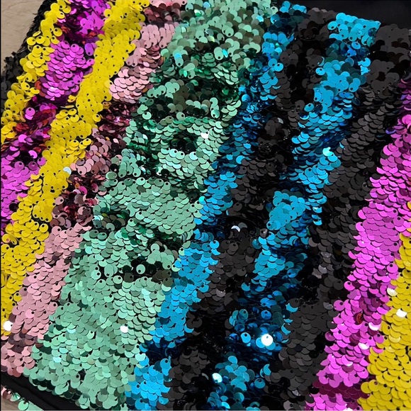 Zara - Striped Sequin Cropped Tie Tank - Size XS - Picture 8 of 8